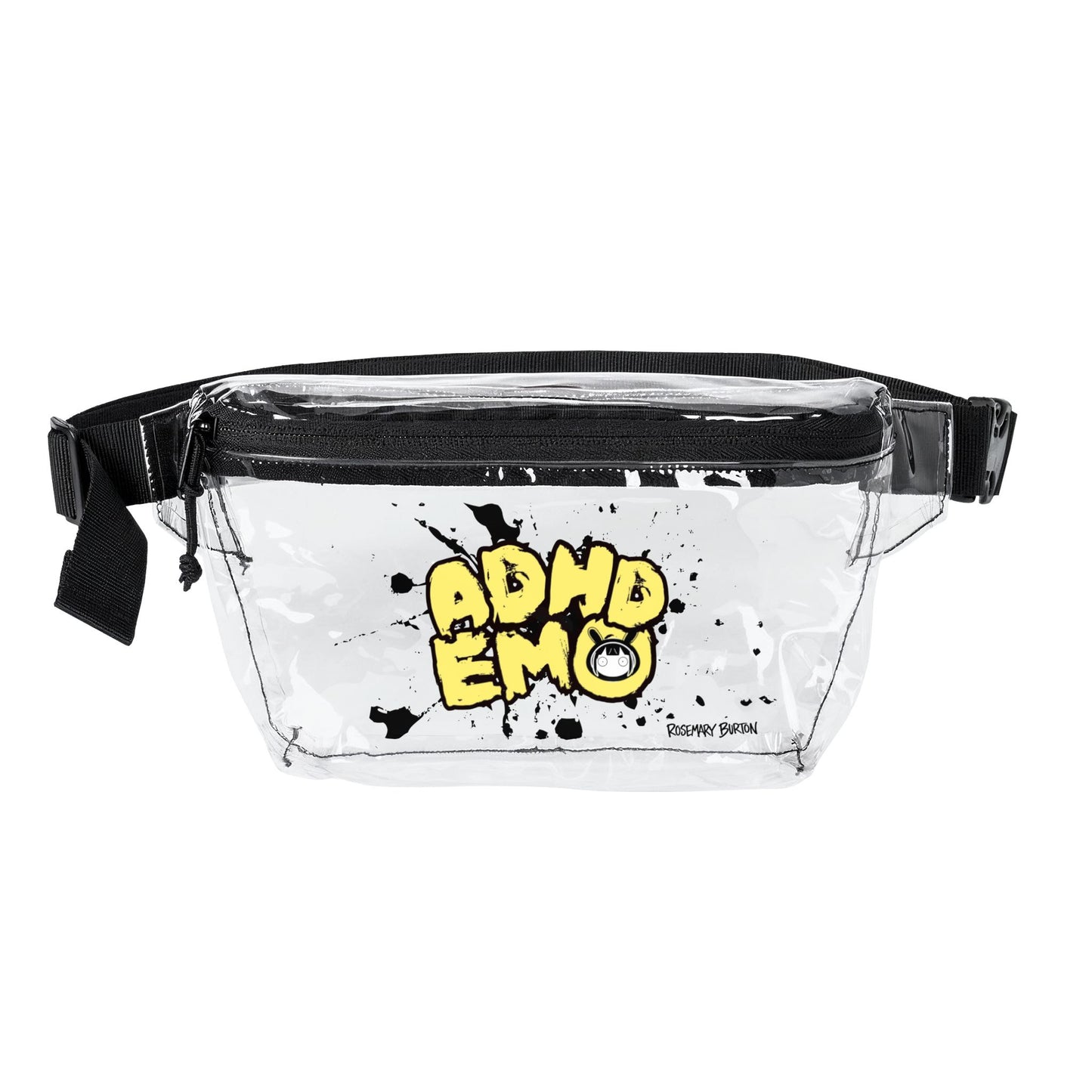 "ADHD EMO" Concert Bag in Hazard Yellow