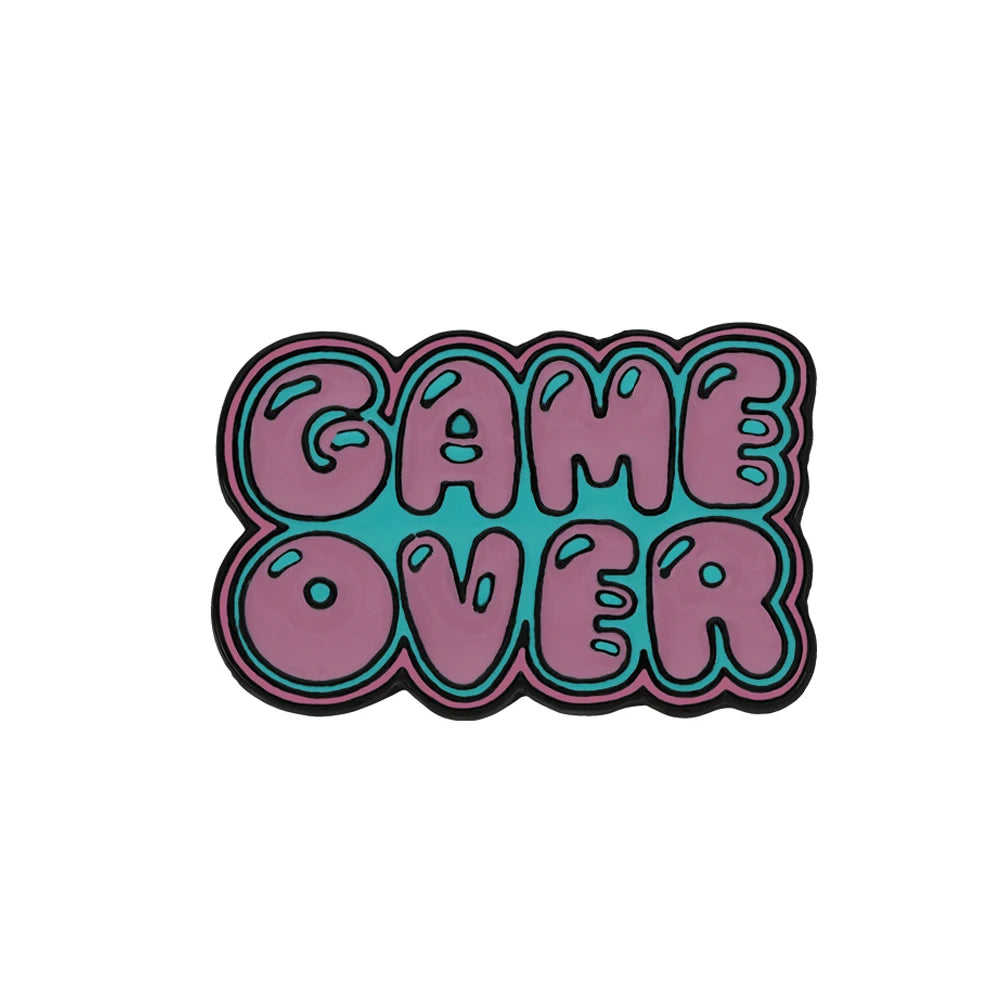 "Game Over" Enamel Pin
