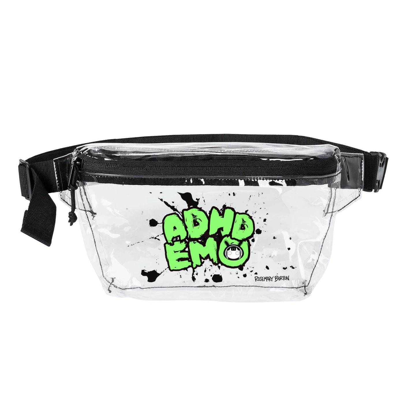 "ADHD EMO" Concert Bag in Acid Green